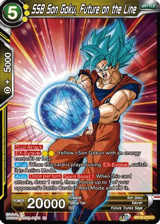 SSB Son Goku, Future on the Line (BT16-075) [Realm of the Gods] | Amazing Games TCG