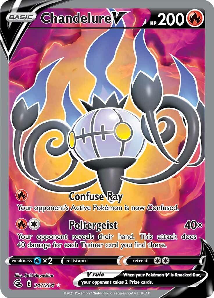 Chandelure V (247/264) [Sword & Shield: Fusion Strike] | Amazing Games TCG