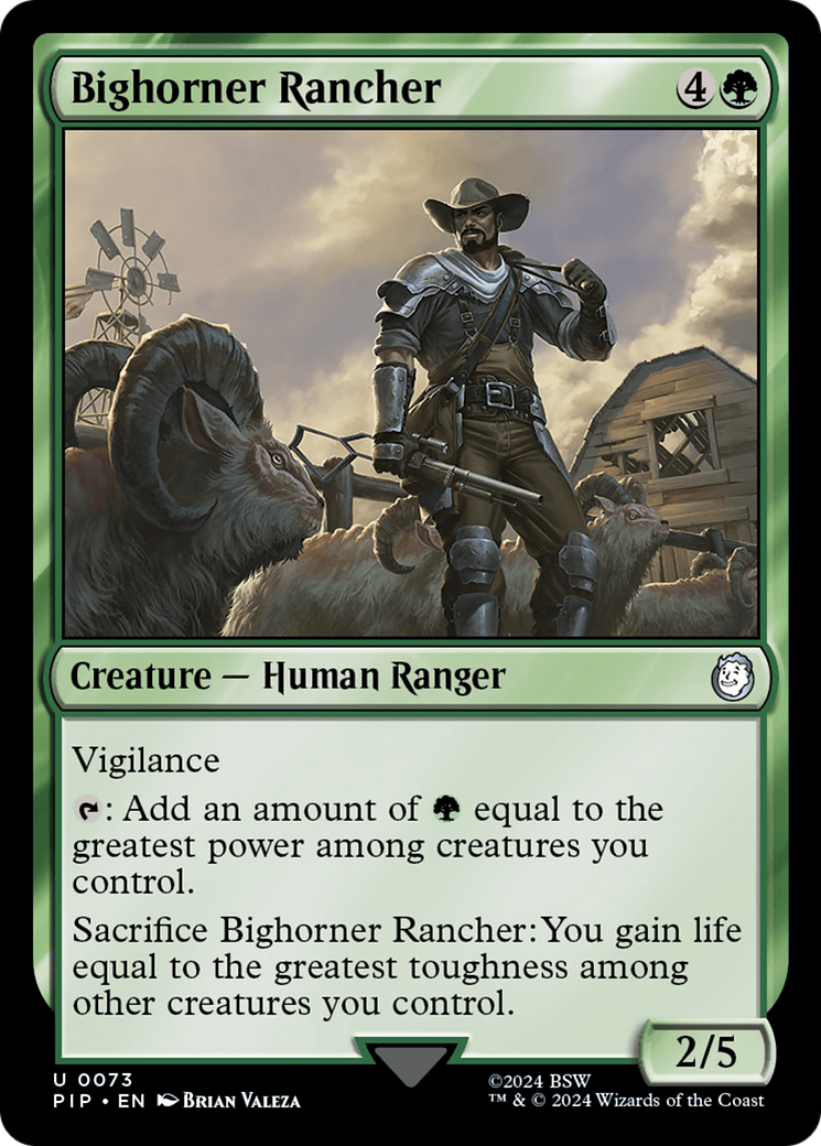 Bighorner Rancher [Fallout] | Amazing Games TCG