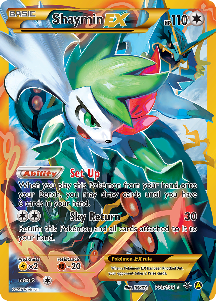 Shaymin EX (77a/108) [Alternate Art Promos] | Amazing Games TCG