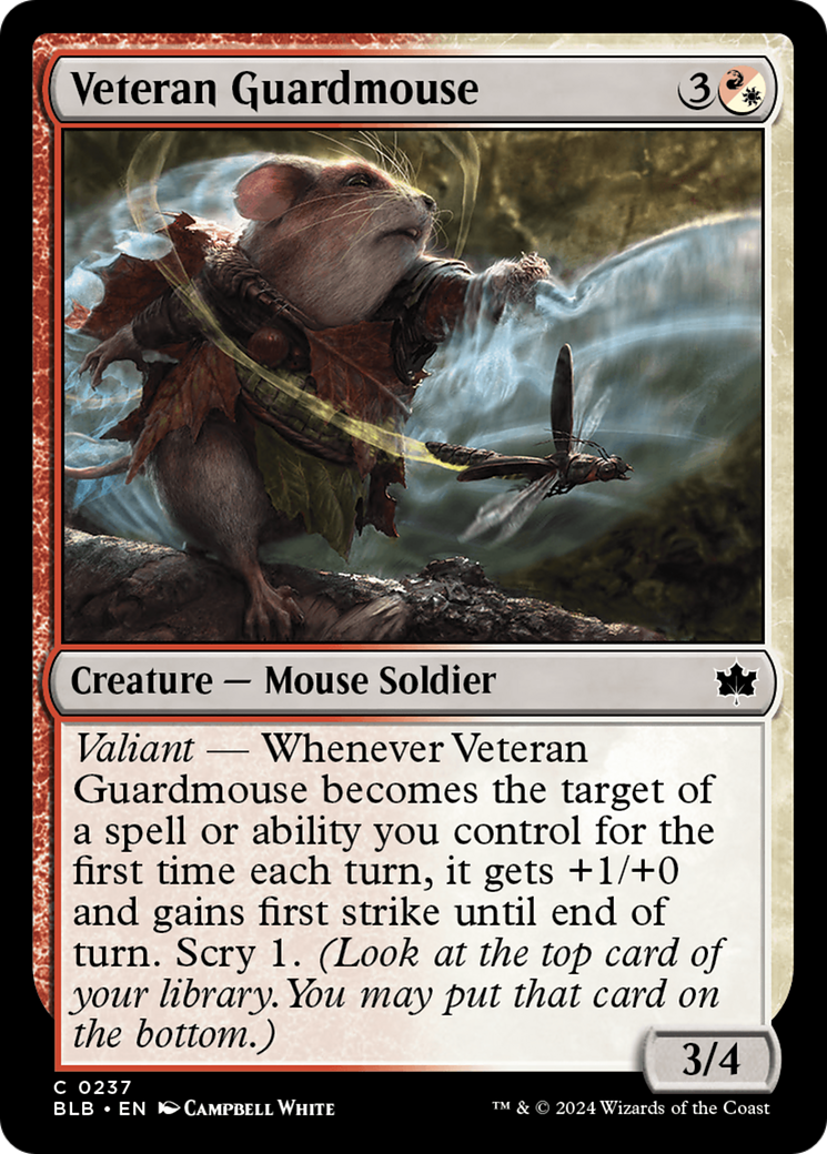 Veteran Guardmouse [Bloomburrow] | Amazing Games TCG