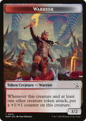 Warrior // Thopter Double-Sided Token [March of the Machine Tokens] | Amazing Games TCG