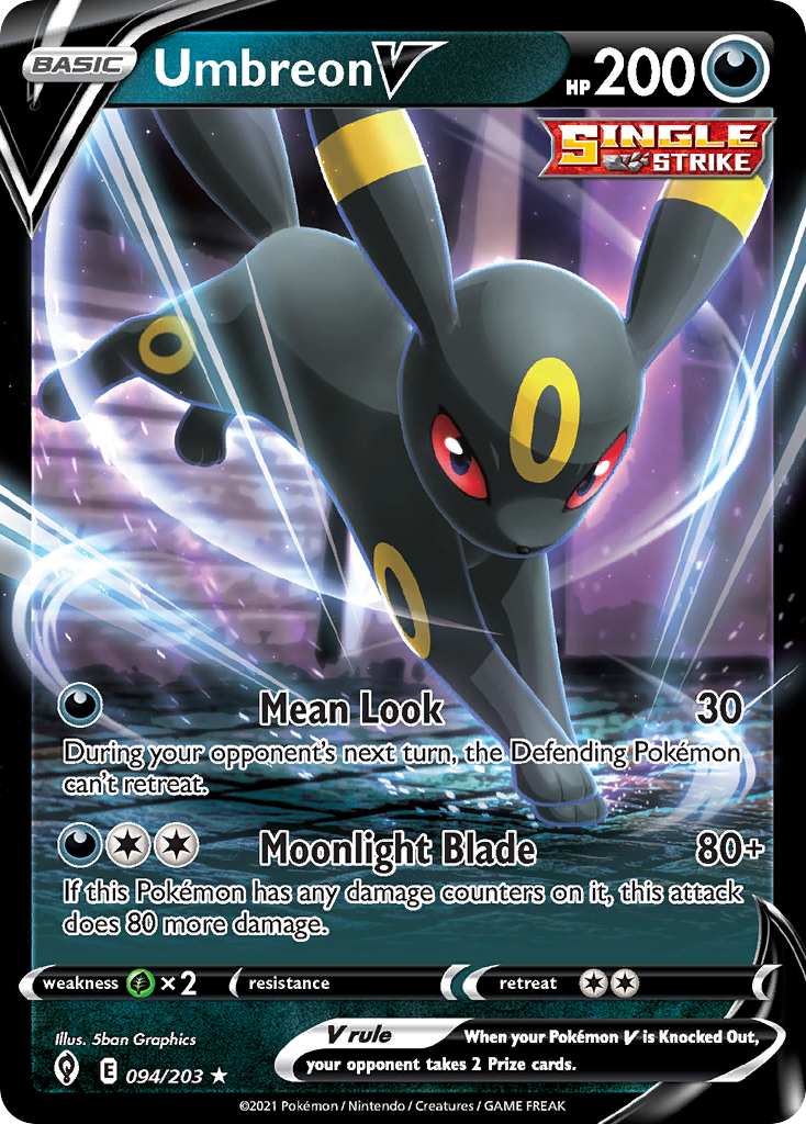 Umbreon V (094/203) (Intro Deck) [Sword & Shield: Evolving Skies] | Amazing Games TCG