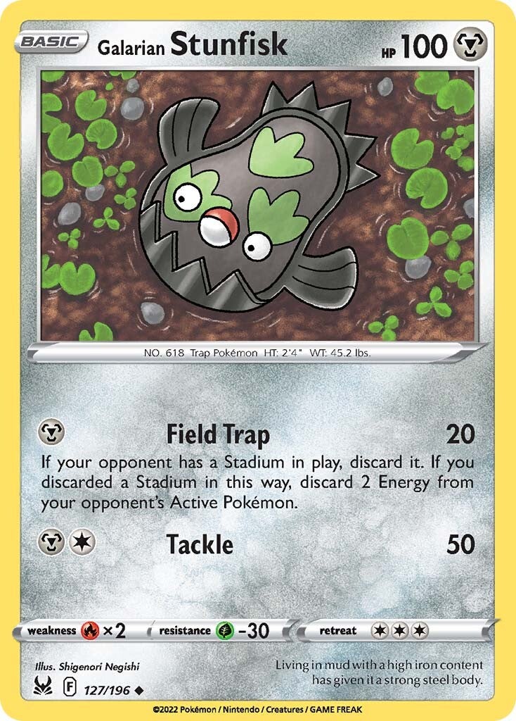 Galarian Stunfisk (127/196) [Sword & Shield: Lost Origin] | Amazing Games TCG