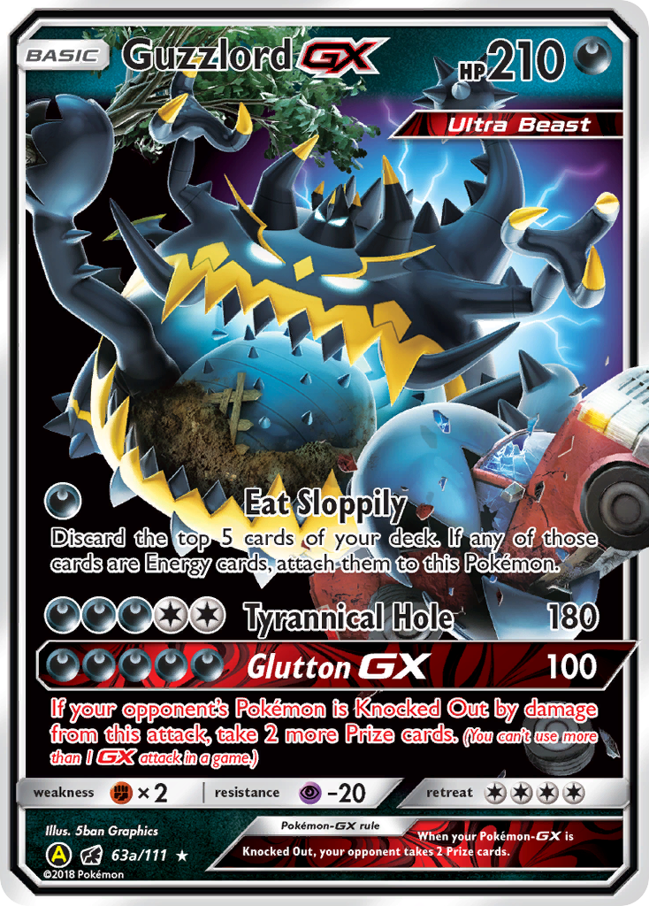 Guzzlord GX (63a/111) [Alternate Art Promos] | Amazing Games TCG