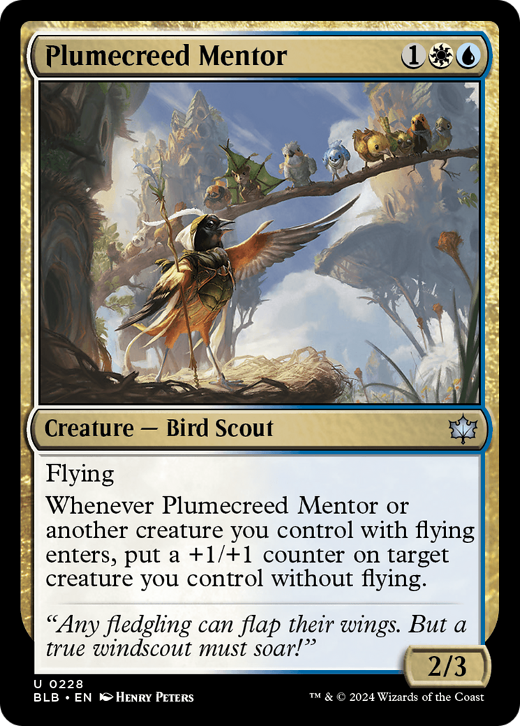 Plumecreed Mentor [Bloomburrow] | Amazing Games TCG