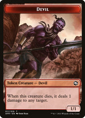 Devil // Guenhwyvar Double-Sided Token [Dungeons & Dragons: Adventures in the Forgotten Realms Tokens] | Amazing Games TCG