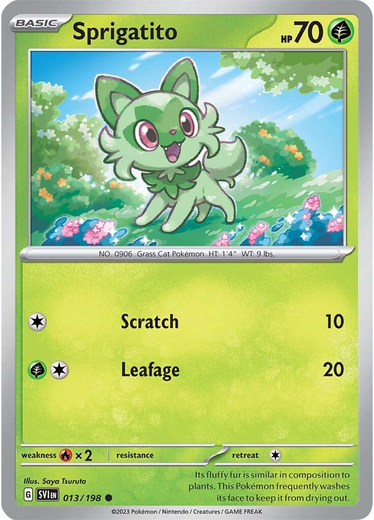 Sprigatito (013/198) [Scarlet & Violet: Base Set] | Amazing Games TCG