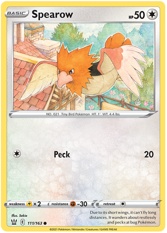 Spearow (111/163) [Sword & Shield: Battle Styles] | Amazing Games TCG