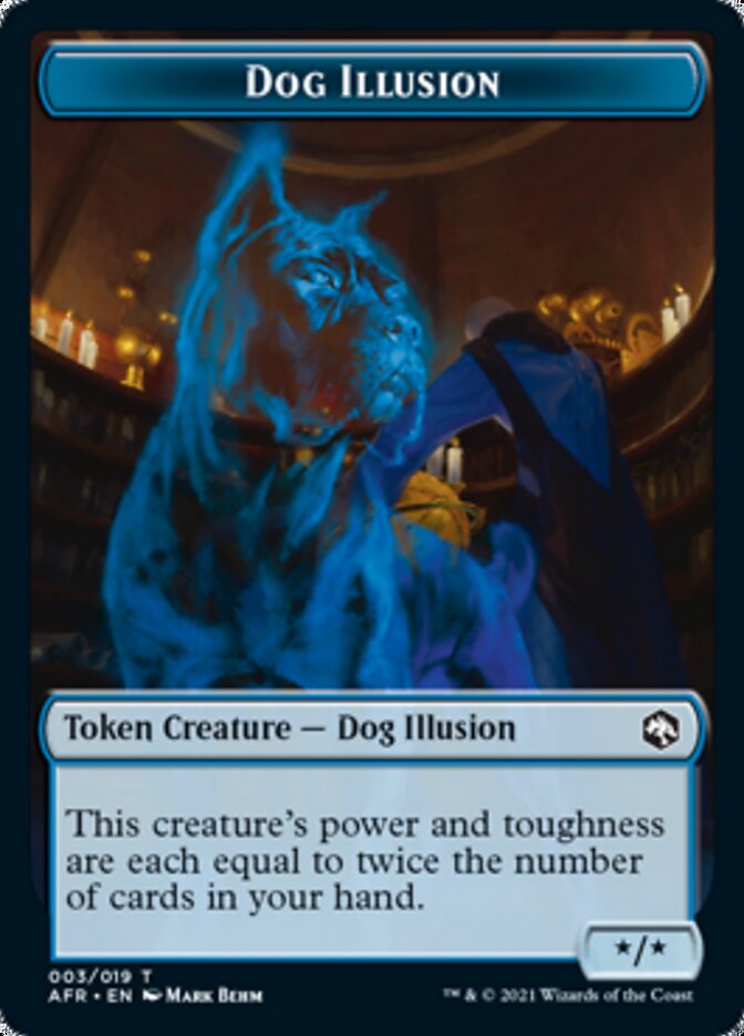 Dog Illusion // Vecna Double-Sided Token [Dungeons & Dragons: Adventures in the Forgotten Realms Tokens] | Amazing Games TCG