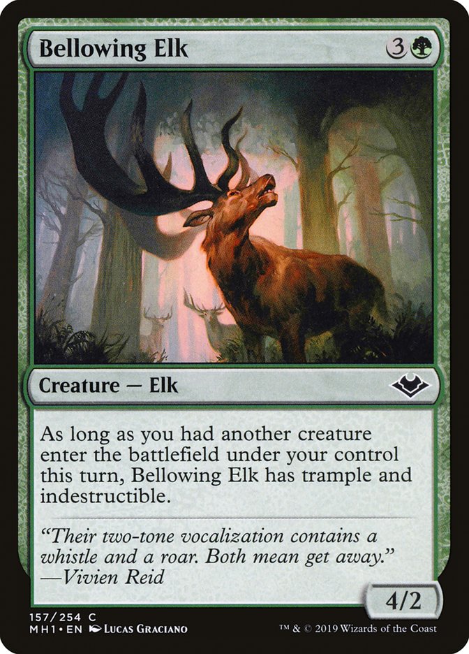 Bellowing Elk [Modern Horizons] | Amazing Games TCG