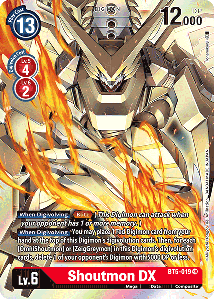 Shoutmon DX [BT5-019] [Battle of Omni] | Amazing Games TCG