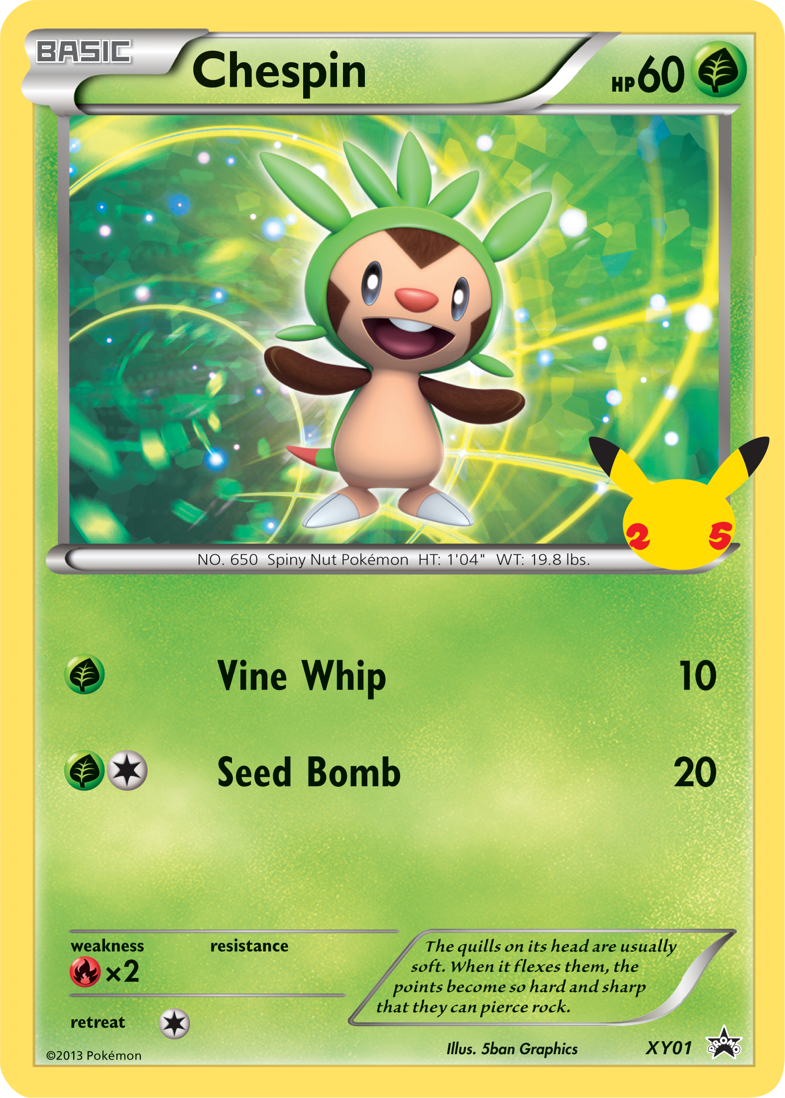 Chespin (XY01) (Jumbo Card) [First Partner Pack] | Amazing Games TCG