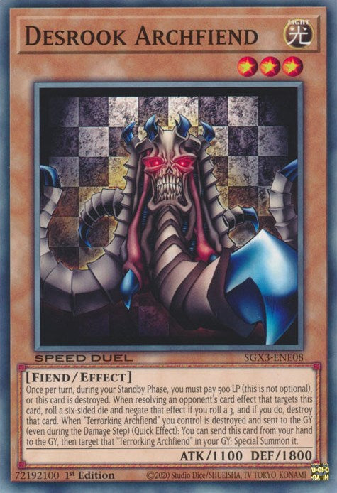 Desrook Archfiend [SGX3-ENE08] Common | Amazing Games TCG