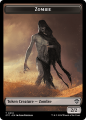 Zombie // Ox Warrior Double-Sided Token [Outlaws of Thunder Junction Commander Tokens] | Amazing Games TCG