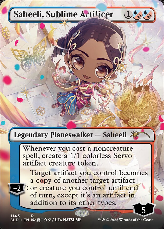 Saheeli, Sublime Artificer (Borderless) [Secret Lair Drop Series] | Amazing Games TCG