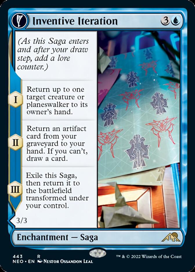 Inventive Iteration // Living Breakthrough (Extended Art) [Kamigawa: Neon Dynasty] | Amazing Games TCG