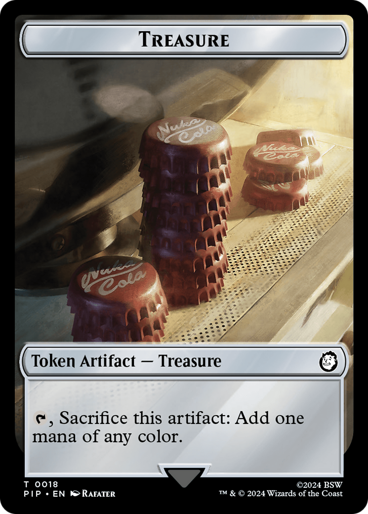 Radiation // Treasure (018) Double-Sided Token [Fallout Tokens] | Amazing Games TCG