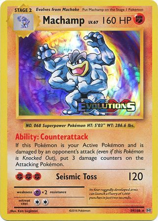 Machamp (59/108) (XY Evolutions Prerelease) [XY: Black Star Promos] | Amazing Games TCG