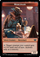 Mercenary // Construct Double-Sided Token [Outlaws of Thunder Junction Tokens] | Amazing Games TCG