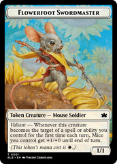 Rabbit // Flowerfoot Swordmaster Double-Sided Token [Bloomburrow Tokens] | Amazing Games TCG