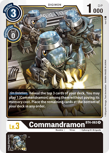 Commandramon [BT4-063] [Great Legend] | Amazing Games TCG