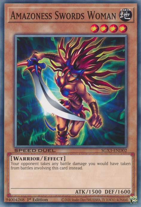 Amazoness Swords Woman [SGX3-END02] Common | Amazing Games TCG