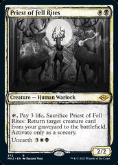 Priest of Fell Rites (Sketch) [Modern Horizons 2] | Amazing Games TCG