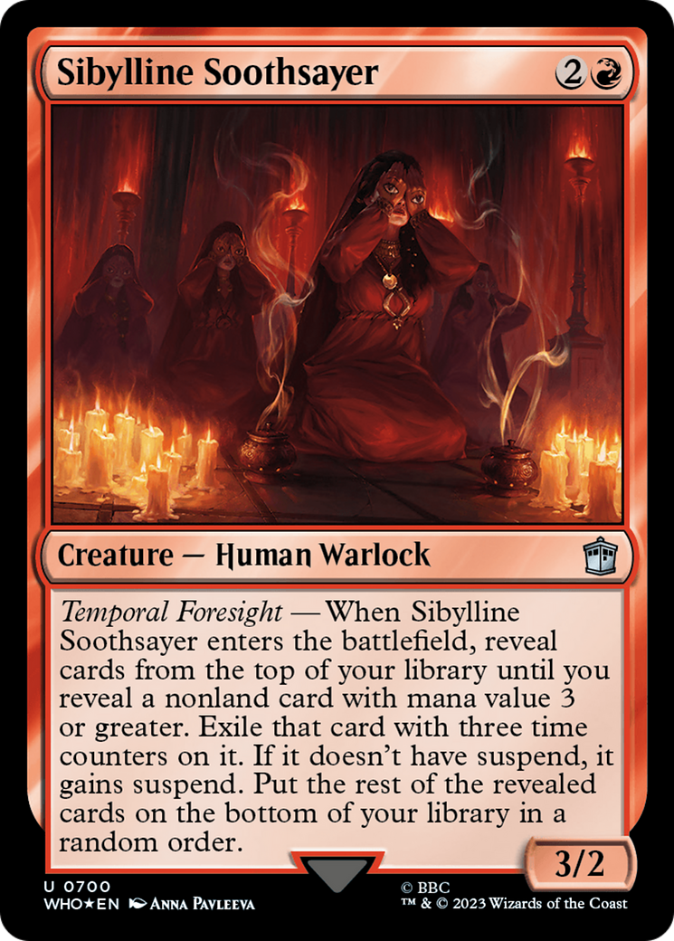 Sibylline Soothsayer (Surge Foil) [Doctor Who] | Amazing Games TCG