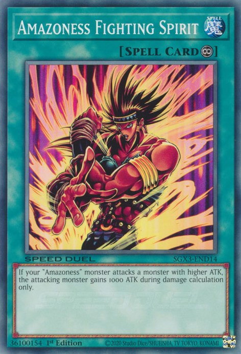 Amazoness Fighting Spirit [SGX3-END14] Common | Amazing Games TCG