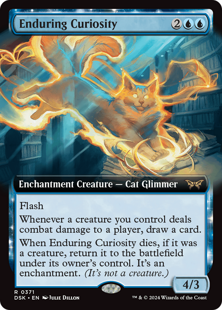 Enduring Curiosity (Extended Art) [Duskmourn: House of Horror] | Amazing Games TCG