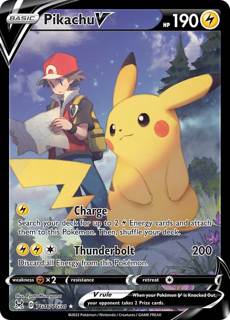 Pikachu V (TG16/TG30) [Sword & Shield: Lost Origin] | Amazing Games TCG