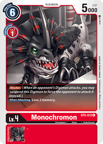 Monochromon [BT5-012] [Battle of Omni] | Amazing Games TCG