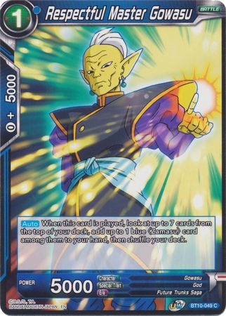 Respectful Master Gowasu (BT10-049) [Rise of the Unison Warrior 2nd Edition] | Amazing Games TCG