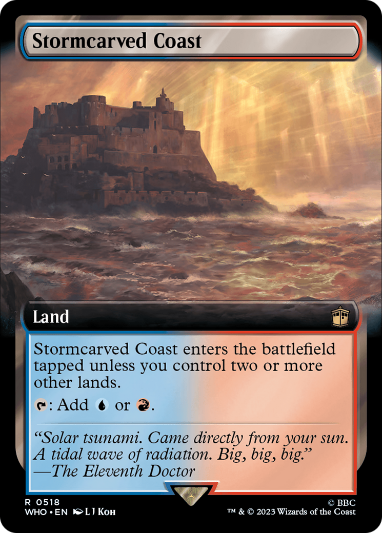 Stormcarved Coast (Extended Art) [Doctor Who] | Amazing Games TCG