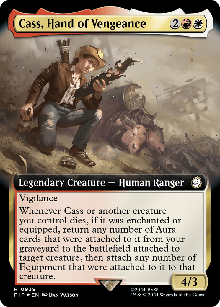 Cass, Hand of Vengeance (Extended Art) (Surge Foil) [Fallout] | Amazing Games TCG