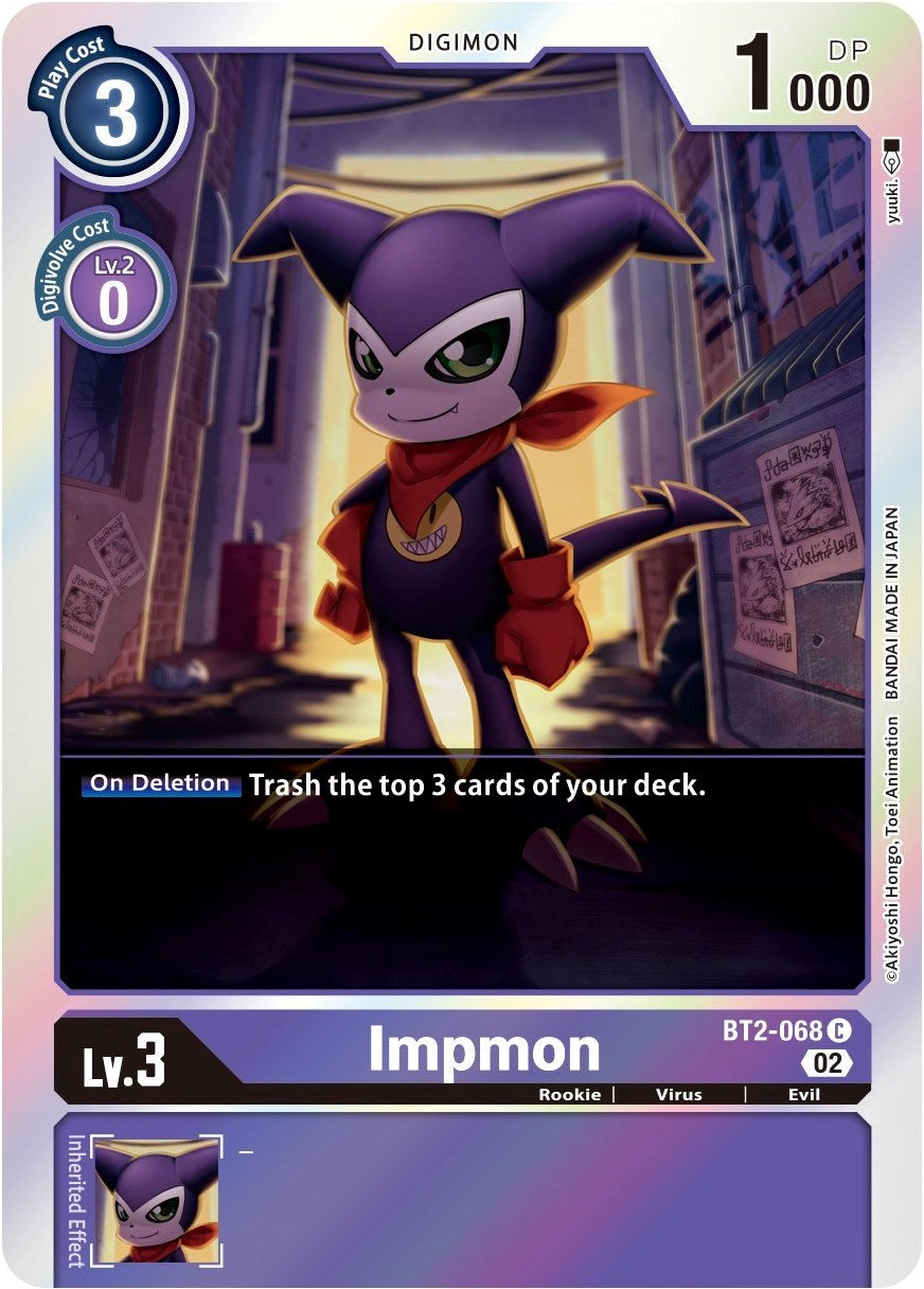 Impmon [BT2-068] (Alternate Art) [Starter Deck: Beelzemon Advanced Deck Set] | Amazing Games TCG