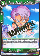 Trunks, Protector of Children (Winner Stamped) (BT1-069) [Tournament Promotion Cards] | Amazing Games TCG