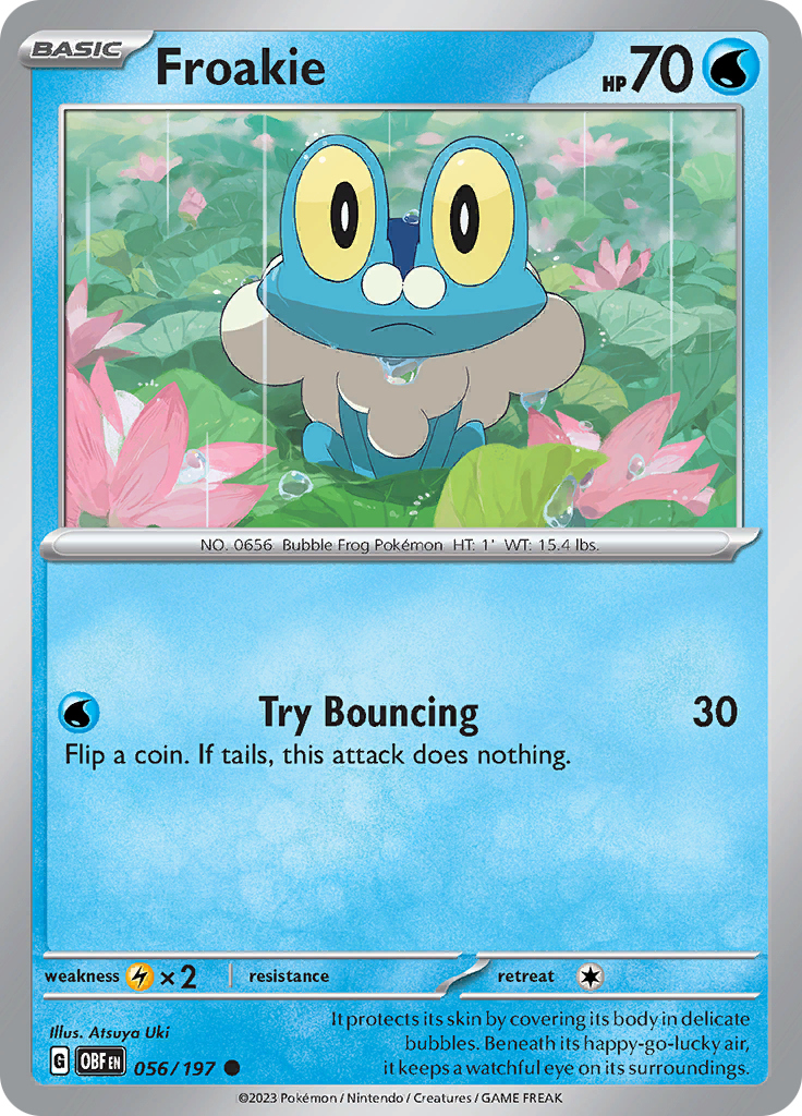 Froakie (056/197) [Scarlet & Violet: Obsidian Flames] | Amazing Games TCG