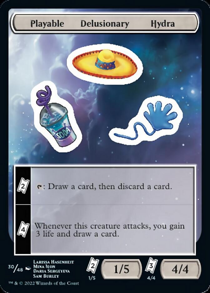 Playable Delusionary Hydra [Unfinity Stickers] | Amazing Games TCG