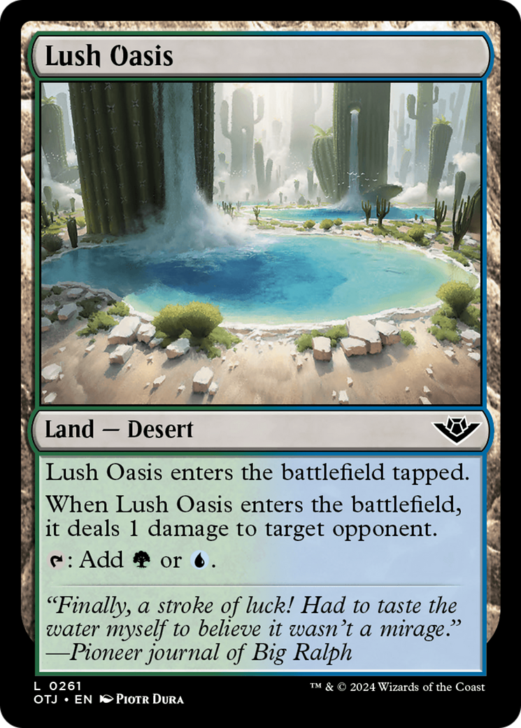 Lush Oasis [Outlaws of Thunder Junction] | Amazing Games TCG