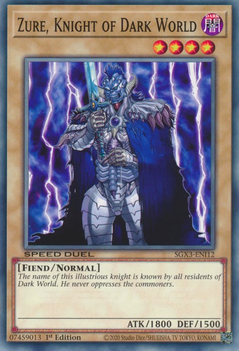 Zure, Knight of Dark World [SGX3-ENI12] Common | Amazing Games TCG