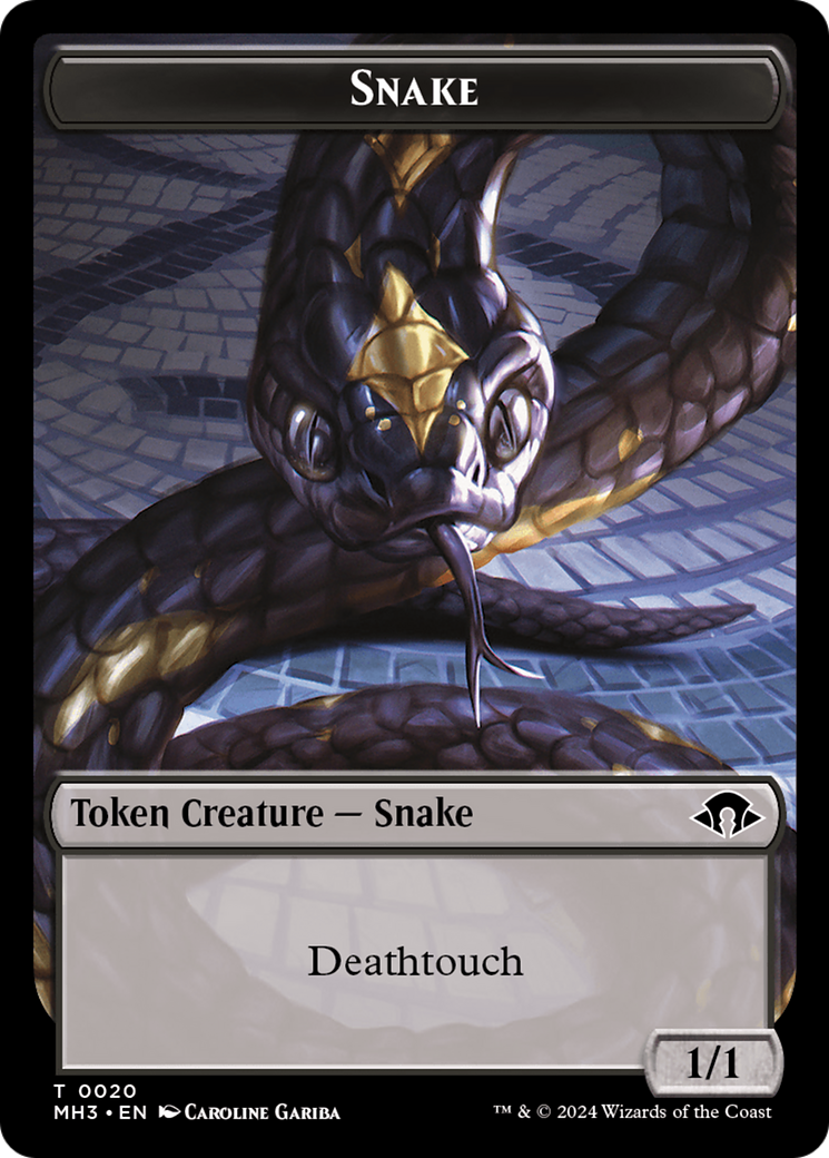 Snake Token [Modern Horizons 3 Tokens] | Amazing Games TCG