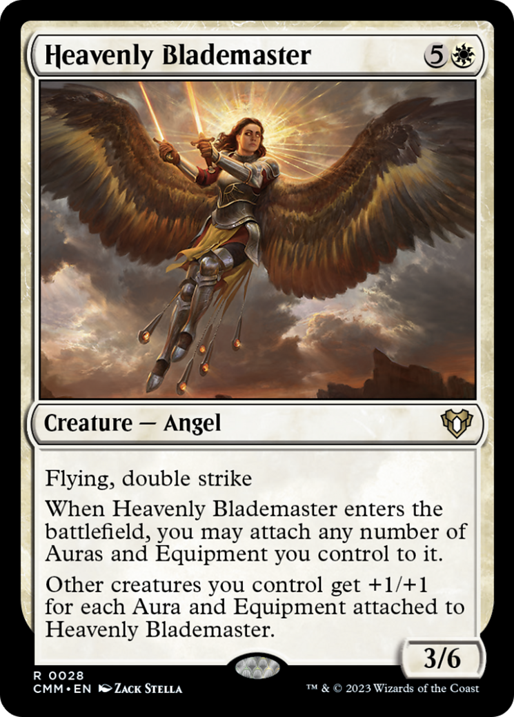 Heavenly Blademaster [Commander Masters] | Amazing Games TCG