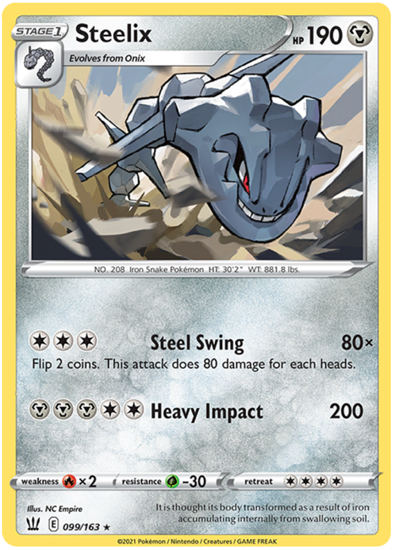 Steelix (099/163) [Sword & Shield: Battle Styles] | Amazing Games TCG