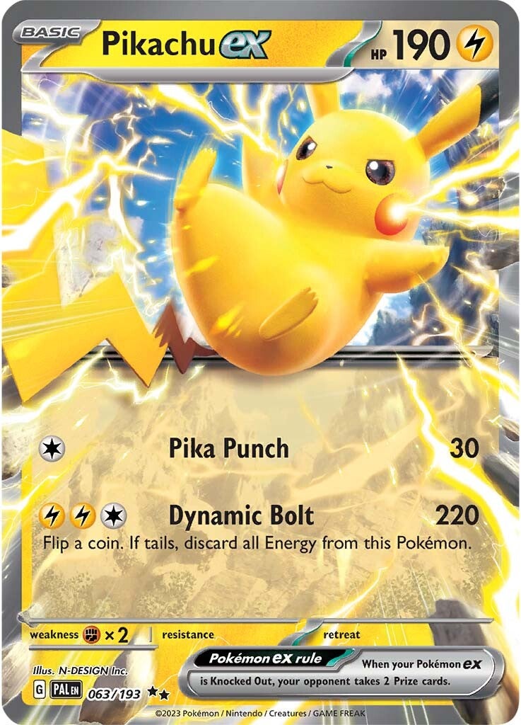 Pikachu ex (063/193) [Scarlet & Violet: Paldea Evolved] | Amazing Games TCG