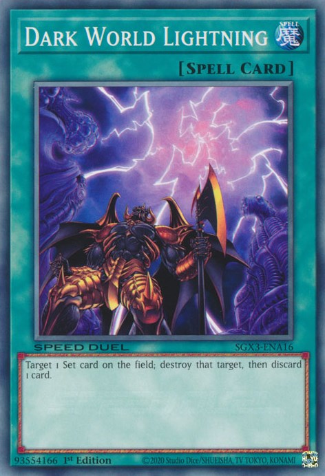 Dark World Lightning [SGX3-ENA16] Common | Amazing Games TCG