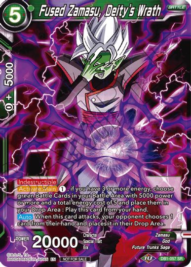 Fused Zamasu, Deity's Wrath (DB1-057) [Tournament Promotion Cards] | Amazing Games TCG