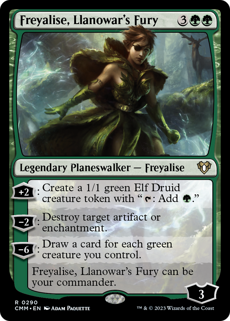 Freyalise, Llanowar's Fury [Commander Masters] | Amazing Games TCG