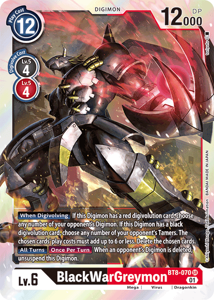 BlackWarGreymon [BT8-070] [New Awakening] | Amazing Games TCG